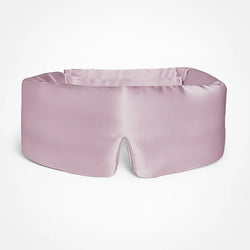 Masque de sommeil en soie 100 % - Rose pâle