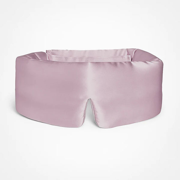 Masque de sommeil en soie 100 % - Rose pâle