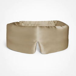 Masque de sommeil en soie 100 % - Beige