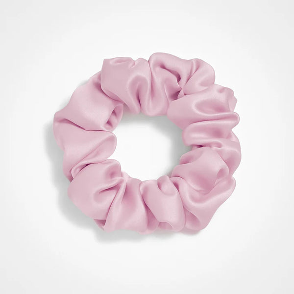 Chouchou en soie original - Rose