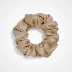 Chouchou en soie original - Beige