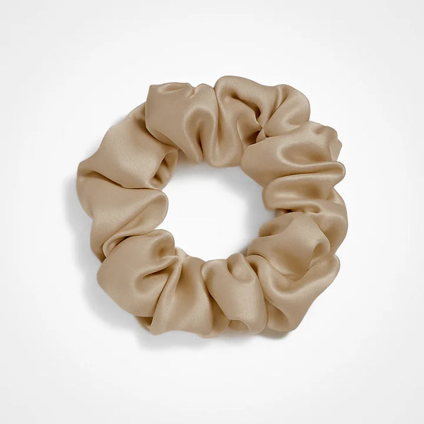 Chouchou en soie original - Beige