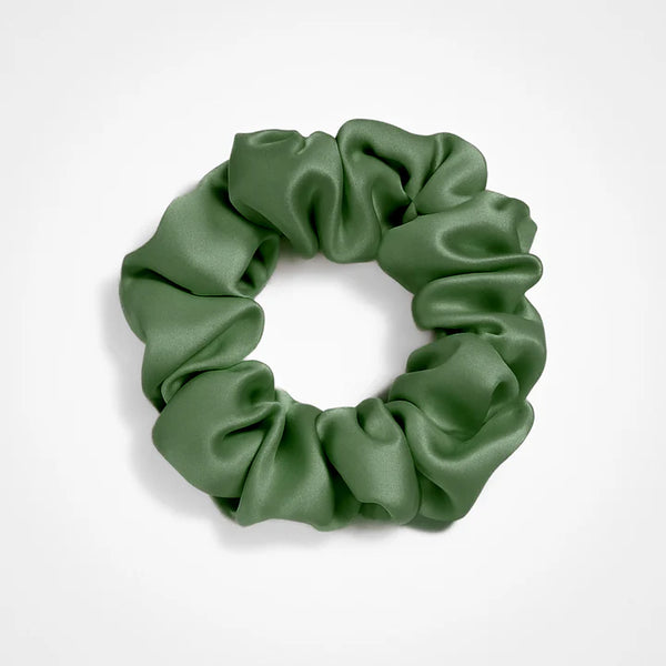 Chouchou en soie original - Vert