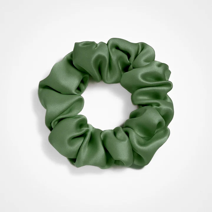 Chouchou en soie original - Vert