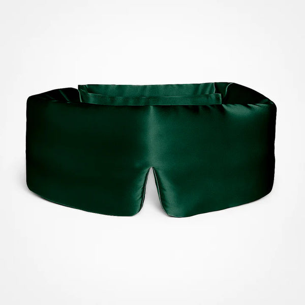 Masque de sommeil en soie 100 % - Vert sapin
