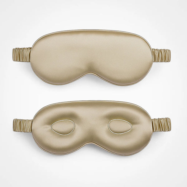 Masque en soie avec protection – Beige