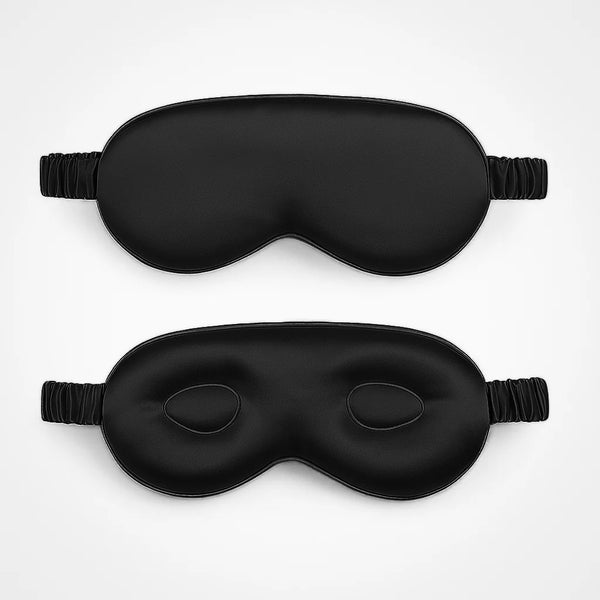Masque en soie avec protection – Noir