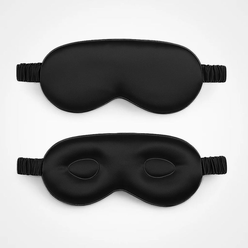 Masque en soie avec protection – Noir