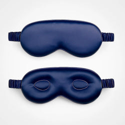 Masque en soie avec protection – Marine