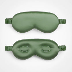 Masque en soie avec protection – Vert olive