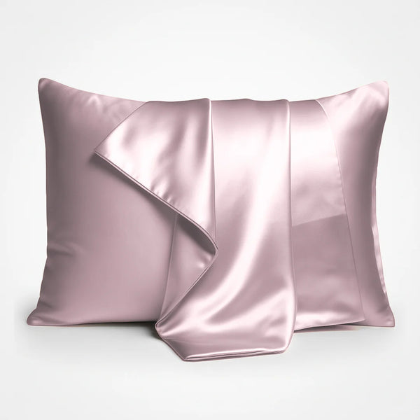 Taie d’oreiller en soie de qualité supérieure – Rose