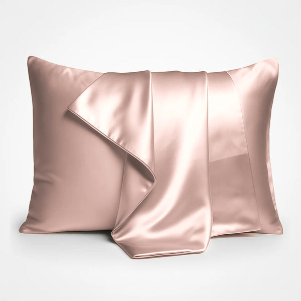Taie d’oreiller en soie de qualité supérieure – Or rose