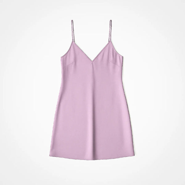 Robe de nuit en soie 100 % de qualité supérieure – Rose